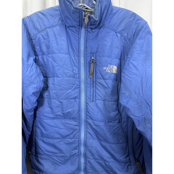 The North Face Jacket Womens Small Blue Insulated Ripstop Full Zip Packable - Picture 3 of 7